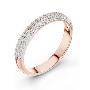 Bague pour femme en diamant de laboratoire de 0,304 carats, clarté VVS-VS, technologie CVD, or 18 carats, 14 carats, 10 carats et argent 925, rose, jaune - Product Image 6