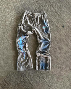 Joggers empilés pour hommes de haute qualité avec poche Streetwear Pantalons de survêtement pour hommes Pantalons de survêtement évasés - Product Image 2