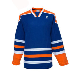 Ensembles d'uniformes de hockey sur glace à manches longues en tissu 100% polyester, emballage personnalisé, excellente durabilité, antibactérien, séchage rapide - Product Image 4