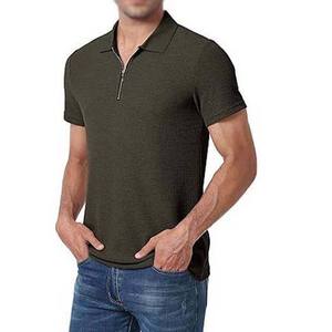 Polos à demi-fermeture éclair pour hommes de haute qualité coton confortable grande taille Design rayé élégant chemises respirantes et à séchage rapide 2025 - Product Image 5