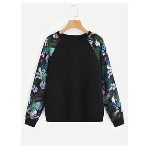 Sudadera de cuello redondo de algodón de alta calidad para mujer Sudadera con capucha de sublimación impresa y bordada para invierno - Product Image 5