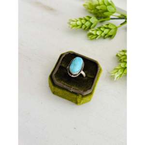 Anillo Ajustable Eli Skeets de Plata de Ley Chapada en Oro Rosa con Turquesa Blue Ridge y Engaste Invisible, Ideal para Regalo - Product Image 4