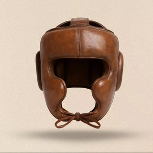 Casco de boxeo de cuero ligero y duradero PU cuero hombres Kickboxing equipo de artes Marciales y Boxeo equipo de protección - Product Image 1