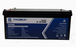Tycoru-n Cheap LiFePO4 <b>Batteries</b> 25.6 Volt 200ah Lithium Ion <b>Battery</b> <b>24V</b> for Solar System - Product Image 2