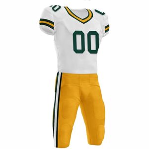 Conjunto de Uniforme de Fútbol Americano Sublimado Personalizado de Alta Calidad, Transpirable, Camiseta de Manga Corta y Pantalones de Poliéster - Product Image 3