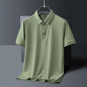 เสื้อโปโลสำหรับผู้ชายแห้งเร็ว100% ผ้าโพลีเอสเตอร์ออร์แกนิกดีไซน์กอล์ฟแบบลำลองสั้นแบบสั่งทำ - Product Image 2