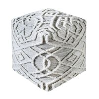 Pouf ottoman moderne en coton imprimé fait main de luxe, repose-pieds bas, siège pouf, décoration de salon, antistatique, personnalisable pour mariage