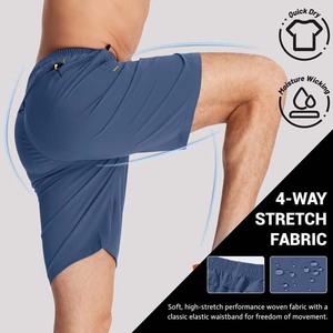 Nouveau design de vêtements pour hommes Short de jogging vierge Short d'été en polyester respirant et à séchage rapide personnalisé Short pour hommes avec logo personnalisé - Product Image 3