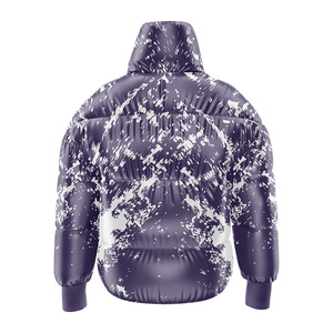 Porter 4 jeux léger imperméable au vent personnalisé impression 3D col roulé unisexe doudoune veste confortable durable hiver veste - Product Image 5