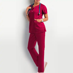 L'hôpital médical de textile tissé adapté aux besoins du client frottent les uniformes pour les femmes - Product Image 6