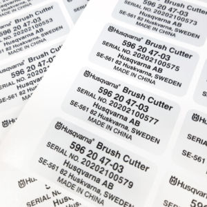 Etiqueta Adhesiva personalizada para código de barras, número de serie - Product Image 1