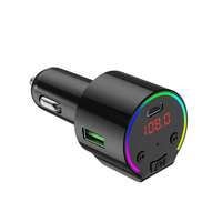 Auto-Elektronik Bluetooth Auto-Kit USB-Autoladegerät 4 Anschlüsse Schnellladung Autoladegerät für Smartphones QC 3.0 Ladegerät