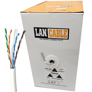 สายแลน CAT 6 UTP 8 คอร์ 305 ม. แบบม้วน สำหรับภายในอาคาร PVC-Dca - Product Image 1