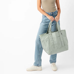 Bolsa de Compras de Lona de Algodón 100% Personalizada, Reutilizable, con Diseño Moderno y Cierre Abierto, 2026 - Product Image 3