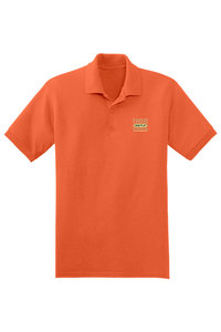 เสื้อยืดโปโลผู้ชายน้ำหนักมาก220-280gsm โลโก้ได้ตามต้องการเสื้อยืดกอล์ฟปักลายเสื้อลำลองแบบถักสีพื้น - Product Image 5