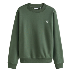 Sudadera informal de cuello redondo OEM para hombre, jersey de color sólido con forro polar de manga larga, ropa de calle cálida para invierno, diseño ligero - Product Image 1