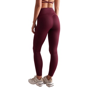 Venta al por mayor de gran venta de mallas de fitness para las mujeres precio barato apretado acanalado Leggings DE YOGA | Servicio OEM - Product Image 2