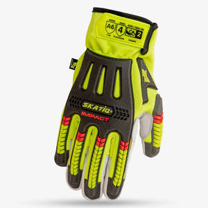 Guante original de piel de cabra SKATIQ de impacto en la palma de la mano de HI VIZ MARTEX (impacto) - Product Image 2