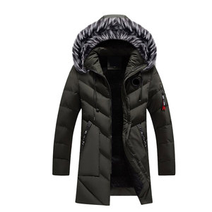 Parkas CON CAPUCHA DE Color sólido 2025 para hombre, ropa informal gruesa y cálida, abrigo para hombre, nueva moda de invierno, prendas de vestir, chaquetas a prueba de viento para hombre - Product Image 2