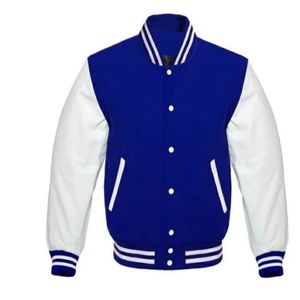 Chaqueta universitaria con logotipo personalizado | Manga Béisbol universitario | Estilo Letterman bordado | Deportes negros unisex - Product Image 3