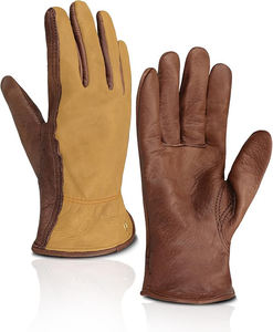 Heavy Duty <b>leather</b> work <b>Gloves</b>,Safety Cowhide <b>Leather</b> Garden Working <b>Gloves</b> for <b>Men</b>/Women,Driving,Yard work - Product Image 2