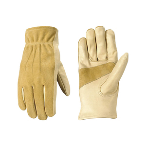 Guantes de trabajo de cuero Premium resistentes al calor de marca personalizada, guantes de trabajo antiestáticos antivibración sin silicona y sin polvo - Product Image 1