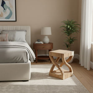 Special Price Selendang Suar Wood /Solid Natural Monkey Pod Wood <b>Stool</b> / Side Table for Indoor & Outdoor Use - Product Image 1