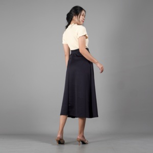 Jupe trapèze taille haute de qualité supérieure Jupe mi-longue Rebeca pour femme Confortable à porter et élégante adaptée à un usage quotidien. - Product Image 2