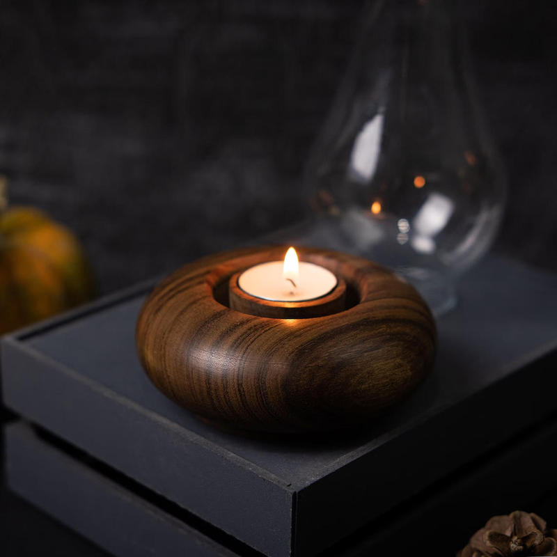 1PC Wooden Candle Holder Decor Candle