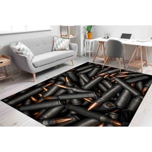 Alfombra Estampada Verde Militar: Duradera, Suave, Personalizable, Perfecta para Cuartos de Hombre, Alfombra de Terciopelo - Product Image 3