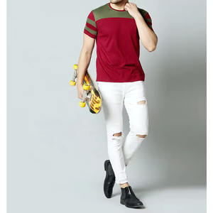 Camiseta informal de algodón unisex con estampado de ropa urbana, cuello redondo, manga corta, logotipo personalizado, ropa de ajuste regular para hombre - Product Image 6