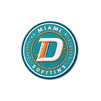 Patch brodé thermocollant ou à coudre de l'équipe de football Dolphin, logo sportif pour veste, sac à dos, chapeau, décoration de vêtements