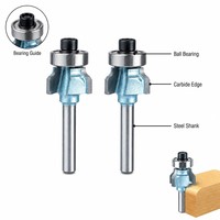 Fraise à défoncer CNC Tideway à 4 cannelures en alliage de tungstène-cobalt de qualité industrielle pour le bois, les coins arrondis et le surfaçage des bandes de bordure en PVC