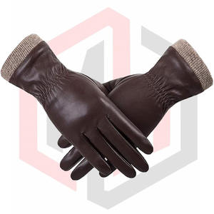 Gants de sécurité d'hiver en cuir doublés de molleton chaud pour hommes-Respirants et résistants à la déchirure - Product Image 3