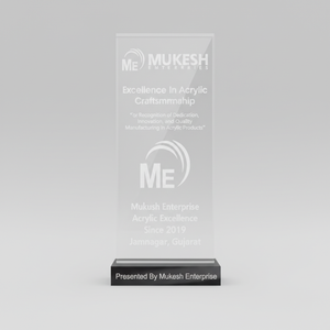 Trofeo de Reconocimiento Corporativo de Acrílico Premium de Primera Calidad, Duradero, Premio de Excelencia, Reconocimiento Corporativo de Mukesh Enterprise - Product Image 3