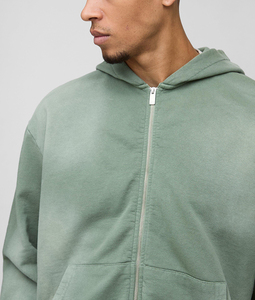 Survêtements unisexes en coton lourd 500GSM, style streetwear, délavé à l'acide, coupe évasée, pour homme, vintage, fabriqués sur mesure - Product Image 3