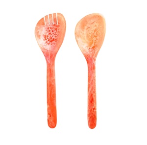 Ensemble de serveurs à salade en résine personnalisée, écologique, passe au lave-vaisselle, ustensiles à salade, cuisine moderne, 11 pouces, fabriqué en Inde - Product Image 6