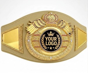 Cinturón de Campeonato Personalizado de Muay Thai, Boxeo, Karate, MMA, Jiu-Jitsu, Unisex, de Cuero, Peso Pesado - Product Image 3