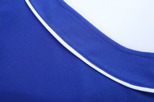 Royal Blue Ronpex International Baseball Jersey Short Sleeve <b>Button</b> Front Unisex Breathable Anti-Bacterial Moisture Wicking 100% - Product Image 6