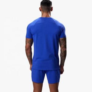 เสื้อยืดแขนสั้นผ้าคอตตอนแห้งเร็วใส่เล่นกีฬาแบบลำลองสีพื้นแห้งเร็วโลโก้แบบกำหนดเองสำหรับฤดูร้อน - Product Image 3