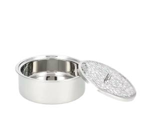 หม้อปรุงอาหารโลหะแบบทันสมัยที่เสิร์ฟร้อนหม้ออุ่นอาหารสุดหรูจากผลิตภัณฑ์ที่ยอดเยี่ยมศิลปะอินเดีย - Product Image 1