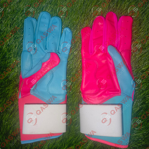 Nouvel arrivage de cuir de vachette de qualité supérieure, couleur rose et sarcelle, nouveau design de gants de baseball pour jeunes et adultes - Product Image 2