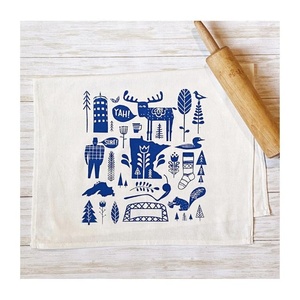 Promocional personalizado 100% algodón orgánico verduras bloque impreso toallas de cocina multifunción elegante y fácil de usar a bajo precio - Product Image 6