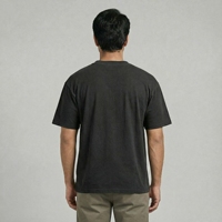 T-shirt sans manches surdimensionné en coton/fibre de bambou 300 g/m², col rond, streetwear personnalisé, design décontracté pour homme, imprimé