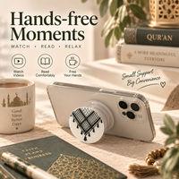 Support de téléphone islamique personnalisé en résine, support de téléphone musulman extensible, accessoires de téléphone portable en gros