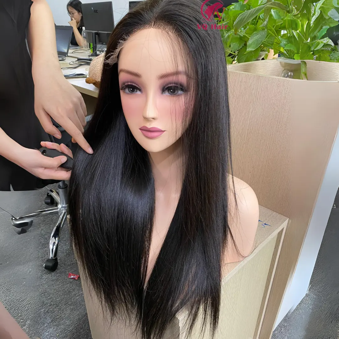 Bestseller HD Vollspitzen-Perücke roh vietnamesische Haarperücken Spitzen-Frontal-Perücke für schwarze Frauen beste Qualität Haar
