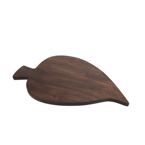 Plat de service en bois assiette et plat de couleur noyer foncé pour les articles de serveur dans les fournitures de restaurant et d'hôtel faites à la main personnalisées - Product Image 2