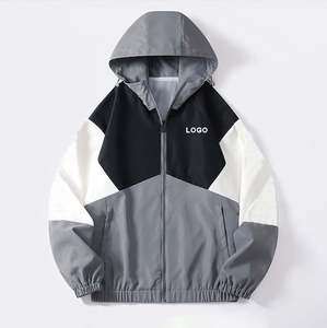 2025 nuevo diseño 100% poliéster entrenamiento y ropa para correr chaqueta para correr para hombres ropa al aire libre rompevientos para hombres - Product Image 3