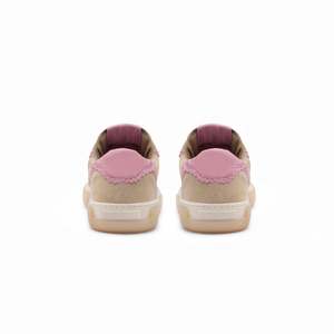 Chaussures de marche en daim brillant contrastant Valentino - Beige/Rose - Product Image 3