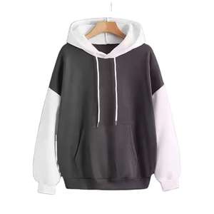 Recién llegado, sudadera informal de lana de algodón de Color sólido para mujer, jersey de invierno, Sudadera con capucha, diseño teñido liso - Product Image 6